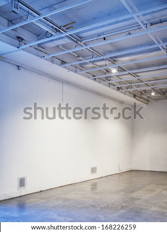 blank wall at a gallery - nice background with space for text