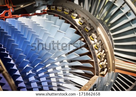shovels of a turbine - nice background