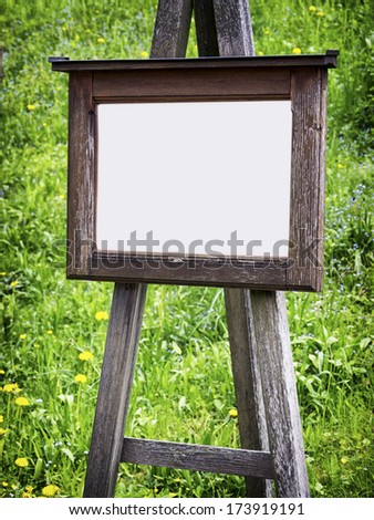 old wooden black board with space for text