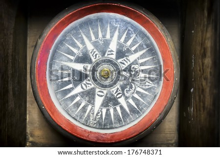old compass - closeup