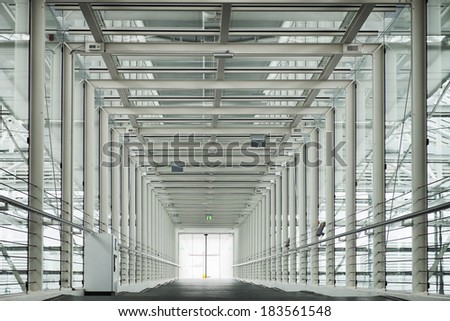 modern corridor - photo - steel construction