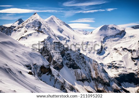 grossglockner mountain in austria - european alps