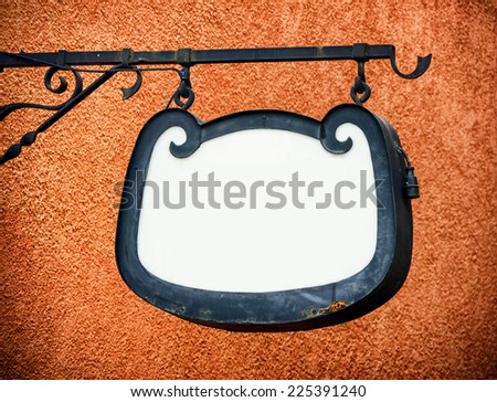 old ornate store sign - photo