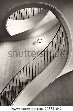 beautiful spiral staircase - looking up