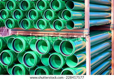 group of new plastic tubes