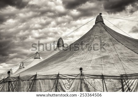 modern festival tent - close up
