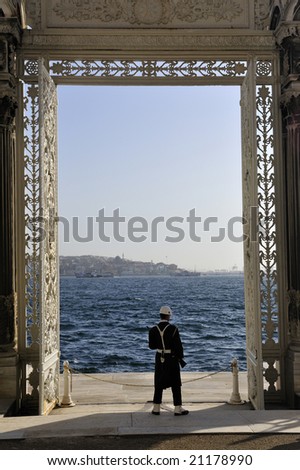 Turkish Soldier at Dolmabahce palace, Istanbul