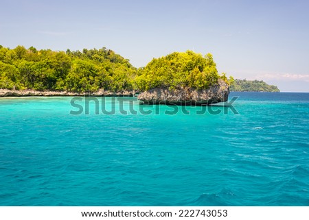 The stunning colors of the remote Togean Islands, Central Sulawesi, Indonesia.