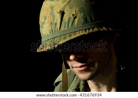 Shell Shocked American Soldier - Vietnam War