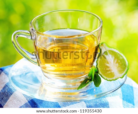 Earl Grey tea with bergamot.