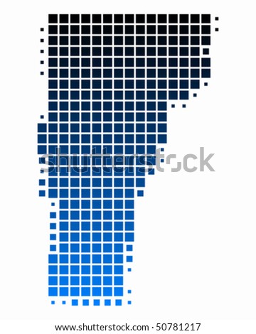 Map Of Vermont. stock vector : Map of Vermont