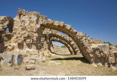 Salamin City. Northern Cyprus.  - the buildings of Assyrian era (7 century BC), Roman Theatre, Othello\'s tower. In addition, Northern Cyprus has several ancient cities