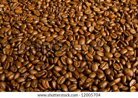 Coffee beans can be used as a background