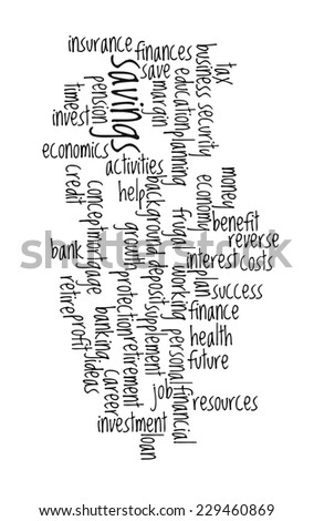 Economics planning with black text  background