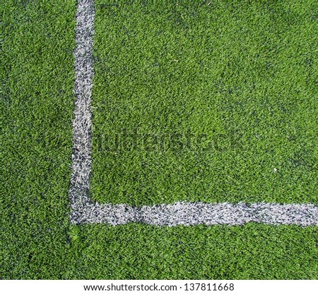 white lines in green grass field in the soccer field