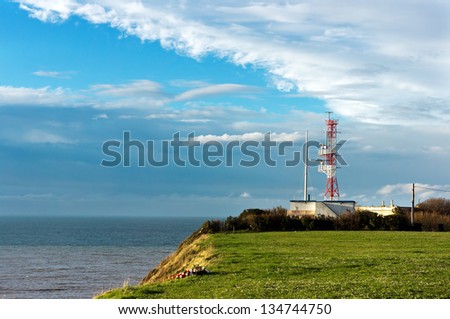 radar tower near the sea