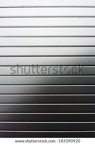 window roller shutter with metallic blinds