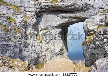 natural door in the rock