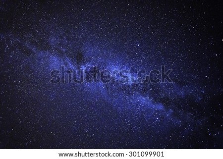 galaxy view with starry sky at night