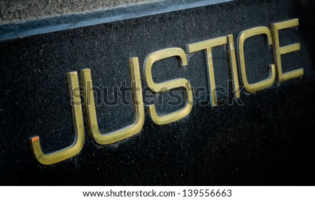 Justice sign