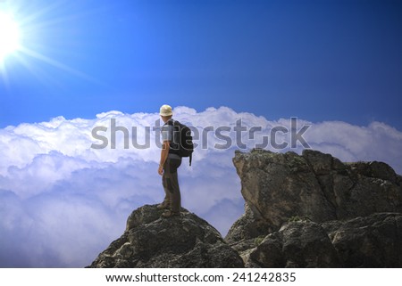 The man on the summit
