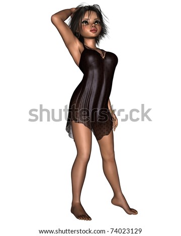 We love Free 3d Sex Games Watch Free Sex Tape: stock photo cute toon style pin up woman in a sexy nightdress d digitally rendered illustration 74023129 We love Free 3d Sex Games Watch Free Sex Tape: