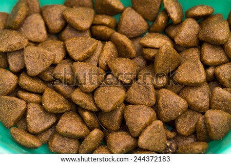 food for cats on the white background