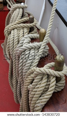 Schiffer knots - ropes