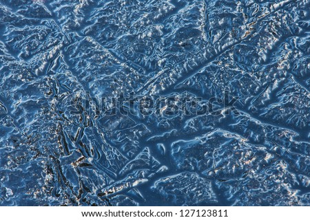 Frozen water. Texture.