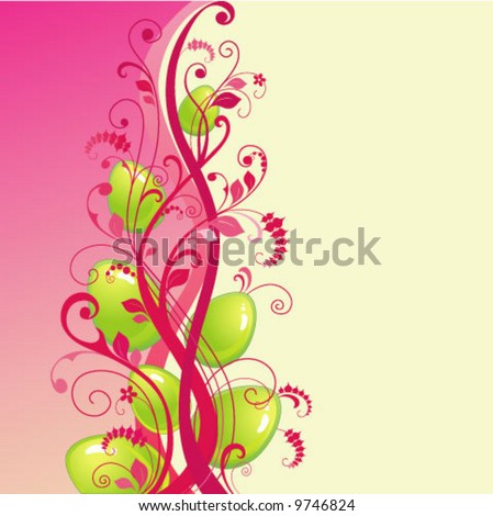 easter background stock vector