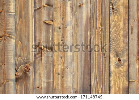 Wooden fence panel - aged wood texture background.