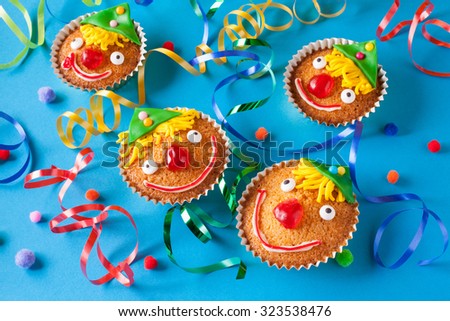 Homemade carnival muffins \