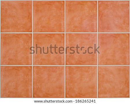 brown square Tile glossy mosaic Earthenware material in bathroom  background