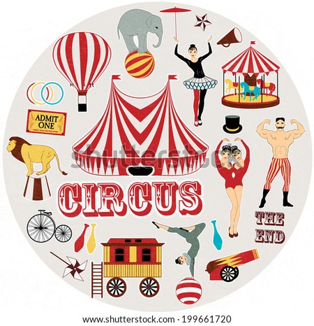 Circle pattern of the circus Circle pattern of the circus