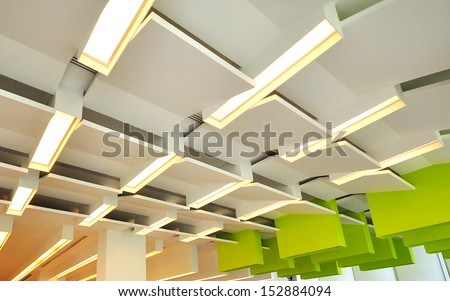 Light Suspended From Ceiling