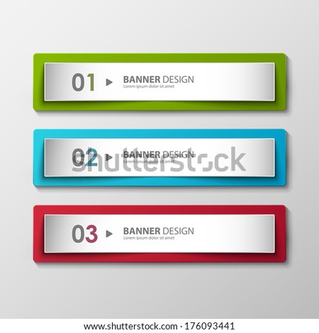 Abstract vector banners set Abstract vector banners set