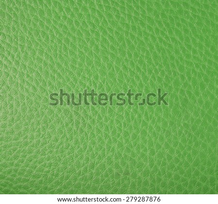 smooth texture painted green leather close up