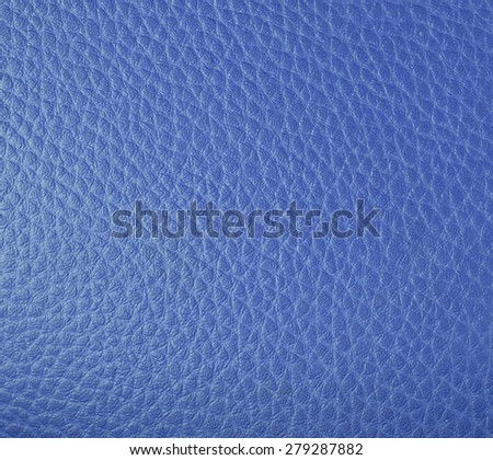 smooth texture painted blue leather close up