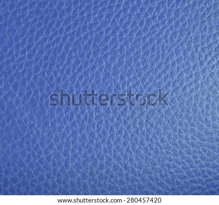 smooth texture painted blue leather close up