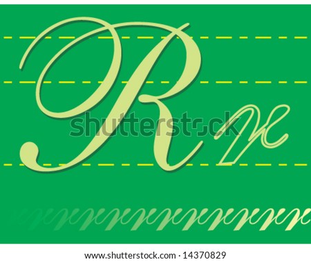 letters of alphabet in cursive. letters of alphabet in