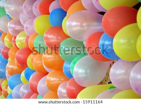 balloons for game at fair
