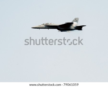 OCEAN CITY, MD - JUNE 11: U.S. Navy F-18 Hornet performs during the annual Ocean City Air Show on June 11, 2011 in Ocean City, Maryland.