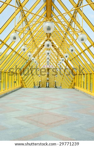 Footbridge indoor perspective