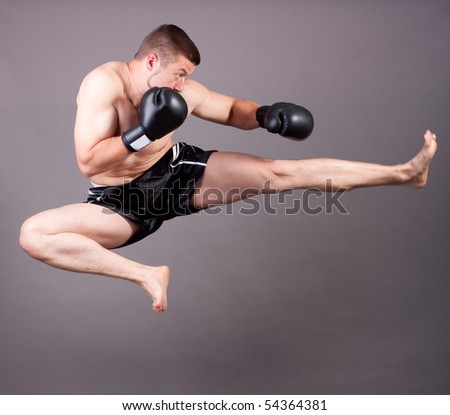 Kickboxer Silhouette