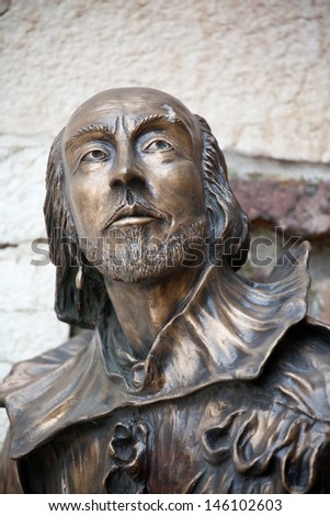William Shakespeare statue in Verona, Italy