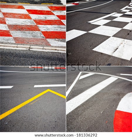 Car race asphalt theme on Monaco Grand Prix track.