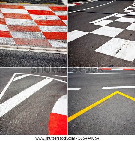 Car race asphalt theme on Monaco Grand Prix track.