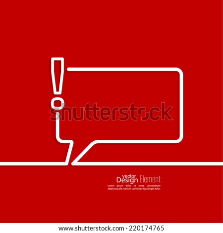 Exclamation mark icon Attention sign icon Hazard warning symbol in red background vector Speech Bubbles and Chat symbol Exclamation mark icon Attention sign icon Hazard warning symbol in red background vector Speech Bubbles and Chat symbol