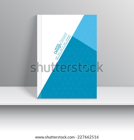 Magazine Cover with pieces of colored paper triangles For book brochure flyer poster booklet leaflet cd cover design postcard business card annual report vector abstract background Magazine Cover with pieces of colored paper triangles For book brochure flyer poster booklet leaflet cd cover design postcard business card annual report vector abstract background