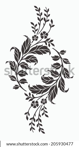 Flower motif for design Flower motif for design